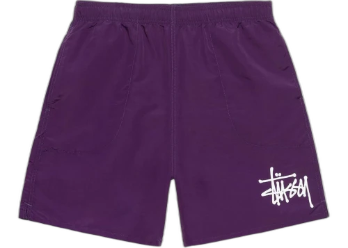 Stussy Big Basic Water Short Plum