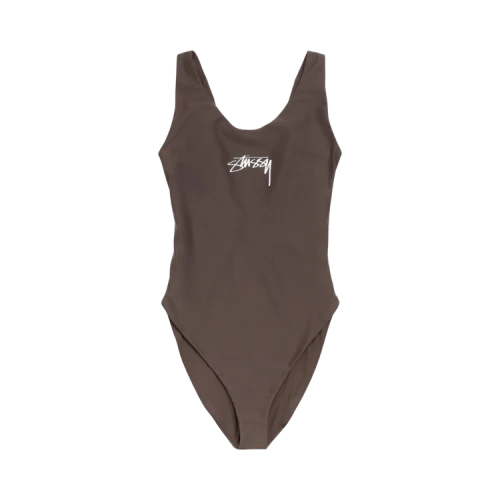 Stussy Surf Stock One Piece Swimsuit 'Brown'
