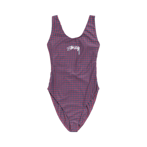 Stussy Surf Stock One Piece Swimsuit 'Plaid'