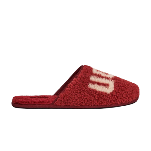 UGG Scuff Slipper 'Curly Graphic - Red Wine'