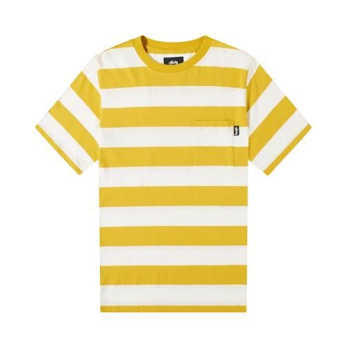 Stussy Classic Stripe Crew 'Mustard'