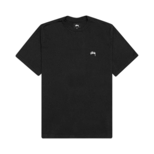 Stussy Stock Logo Short-Sleeve Tee 'Black'