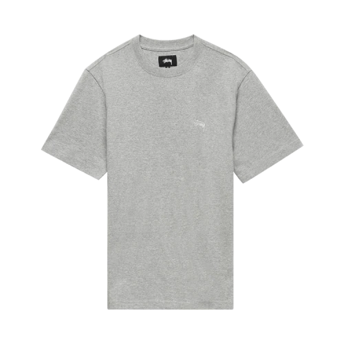 Stussy Stock Logo Tee 'Grey Heather'
