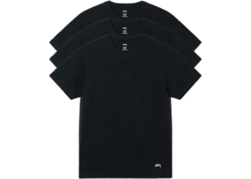 Stussy Undershirt Set (3 Pack) Black