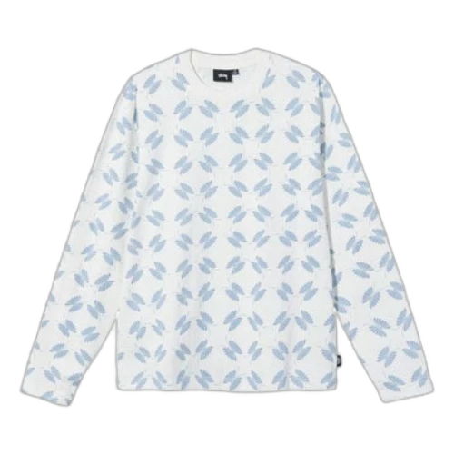 Stussy Bow Round Neck Unisex White