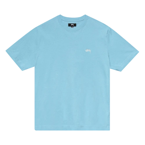 Stussy Stock Logo Short-Sleeve Crew 'Blue'