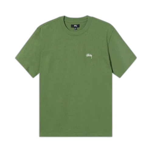 Stussy Stock Logo Tee 'Green'