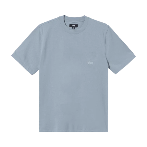 Stussy Stock Logo Short-Sleeve Crew 'Slate'