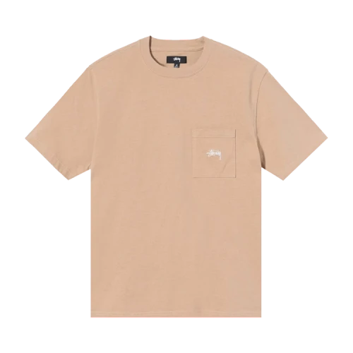 Stussy Stock Logo Pocket Crew 'Beige'