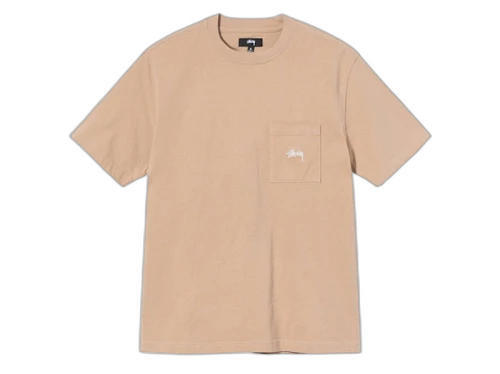 Stussy Overdyed SS Pocket T-Shirt Tan