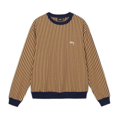 Stussy Vertical Striped Long-Sleeve 'Navy'