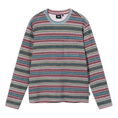 Stussy FW21 Stripe Long Sleeves Khaki