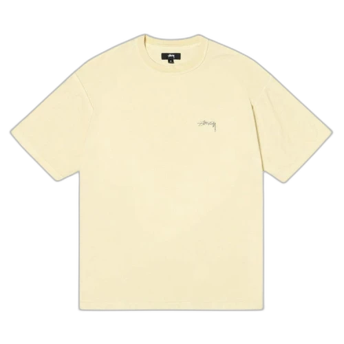 Stussy Lazy Short-Sleeve Tee Pale Yellow