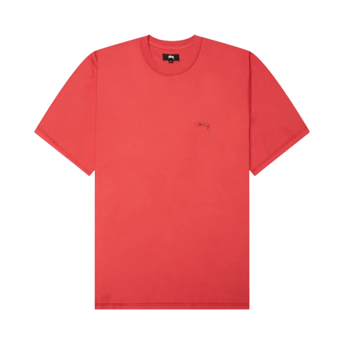 Stussy Lazy Short-Sleeve Tee 'Washed Red'
