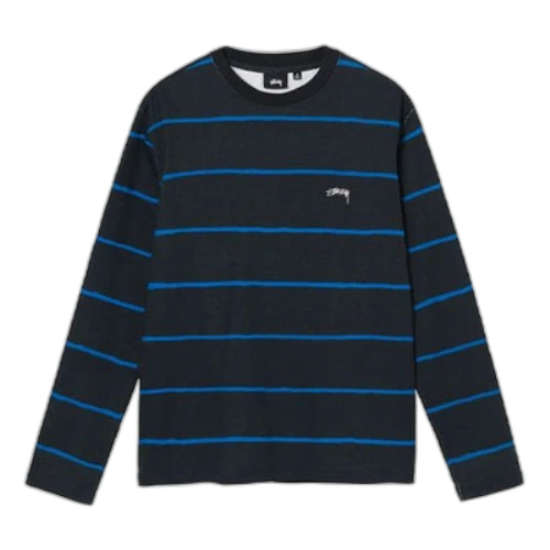 Stussy Unisex SS22 Hand Drawn Strlpr Ls Crew Swea Black