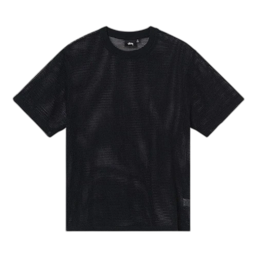Stussy Cotton Mesh Short-Sleeve Crew 'Black'