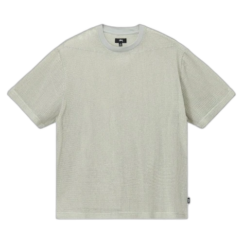Stussy Cotton Mesh SS Crew Bone