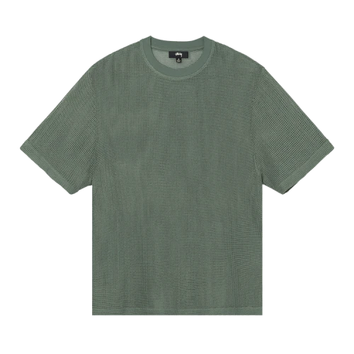 Stussy Cotton Mesh Short-Sleeve Crew 'Green'