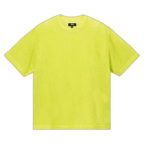 Stussy Cotton Mesh SS Crew Lime
