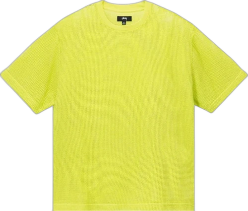 Stussy Cotton Mesh SS Crew Lime