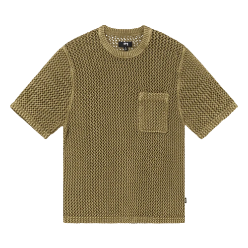 Stussy O'Dyed Mesh Crew 'Khaki'
