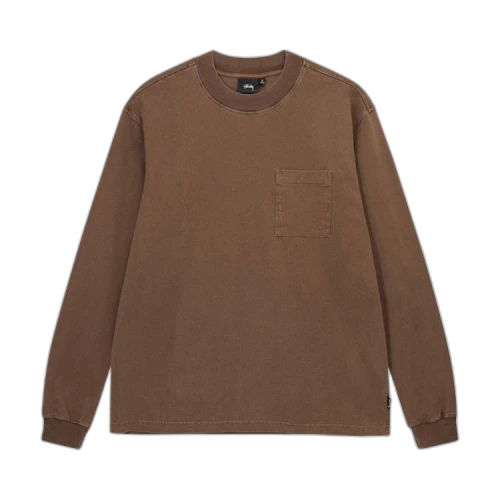 Stussy Pigment Dyed Mock Neck Brown