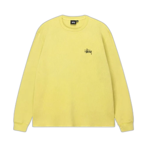 Stussy Basic Stock Long-Sleeve Thermal 'Yellow'