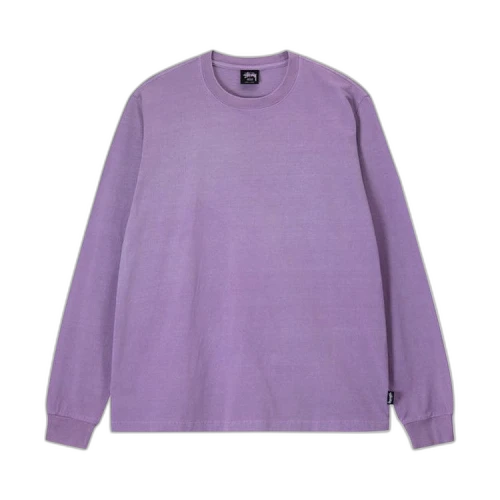 Stussy Pigment Dyed L/S Crew Lavender