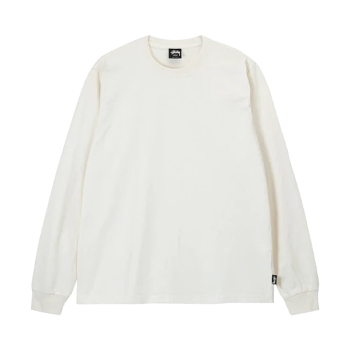 Stussy Pigment Dyed L/S Crew Natural