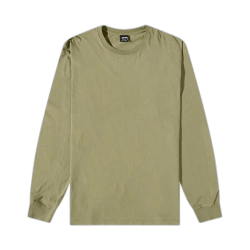 Stussy Pigment Dyed Ls Crew Olive