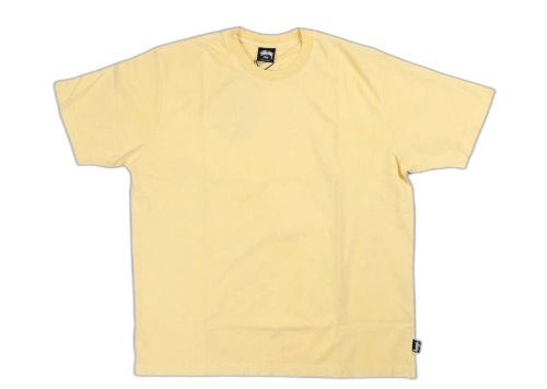 Stussy Pigment Dyed Crew Light Yellow