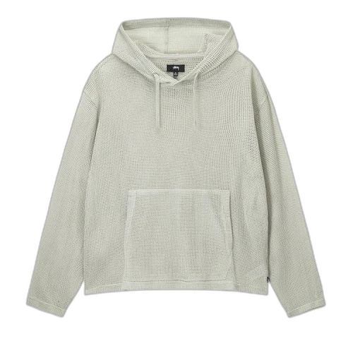 Stussy Cotton Mesh Hoodie Bone