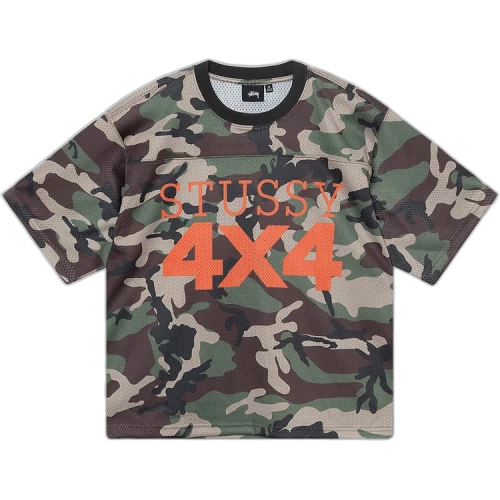 Stussy 4X4 Mesh Football Jersey 'Camo'