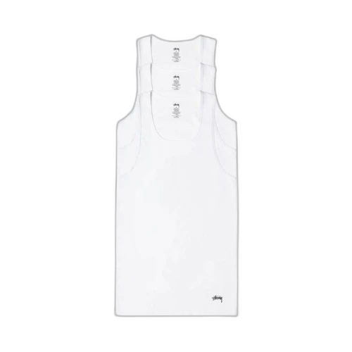 Stussy Tank Tops (3 Pack) White