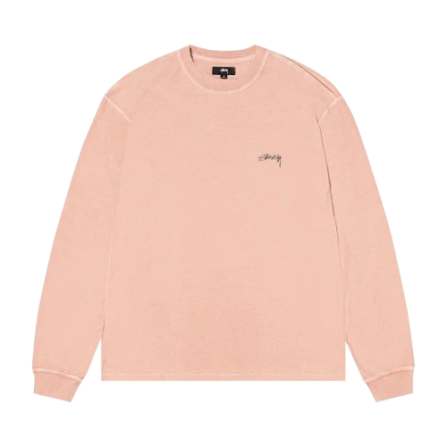Stussy Lazy Long-Sleeve Tee 'Dusty Peach'
