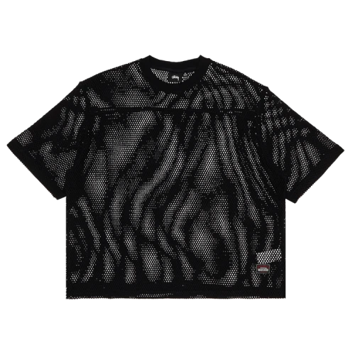 Stussy Mesh Jersey Crew Black