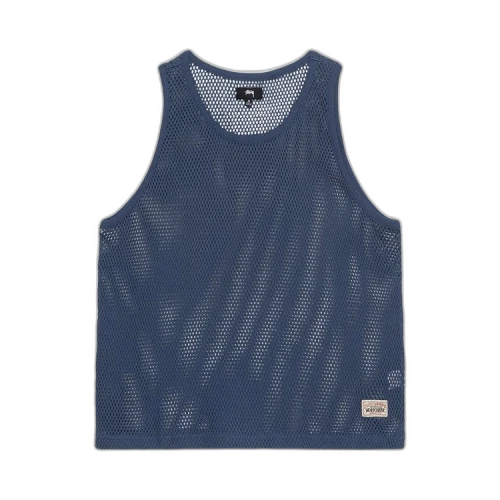 Stussy Big Mesh Tank Navy