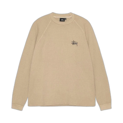 Stussy Raglan Thermal L/S Crew Sand