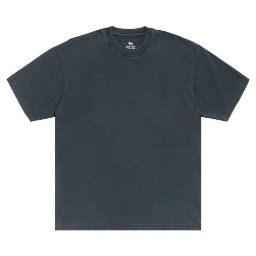 Stussy Garment Dyed Short-Sleeve Tee 'Faded Black'