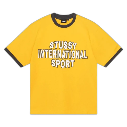 Stussy Sport Ringer Tee 'Gold'