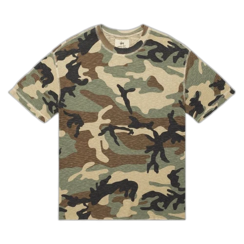 Stussy Pigment Dyed Short-Sleeve Thermal 'Camo'