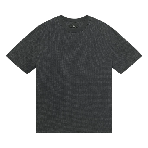 Stussy Pigment Dyed Short-Sleeve Thermal 'Faded Black'