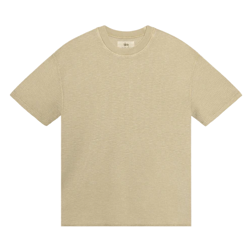 Stussy Pigment Dyed Short-Sleeve Thermal 'Tan'