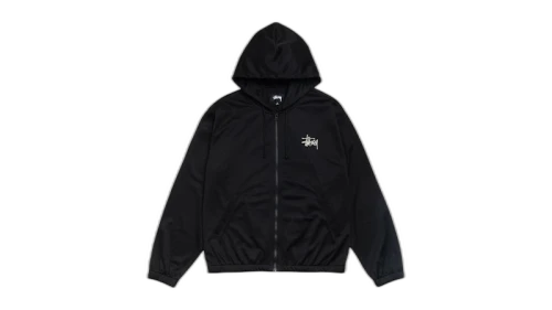 Stussy Athletic Mesh Zip Hoodie Black
