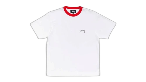 Stussy Ringer Tee White
