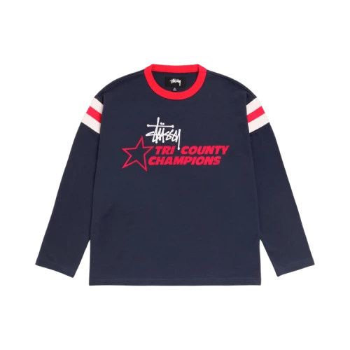 Stussy Long-Sleeve Ringer Tee 'Ink'