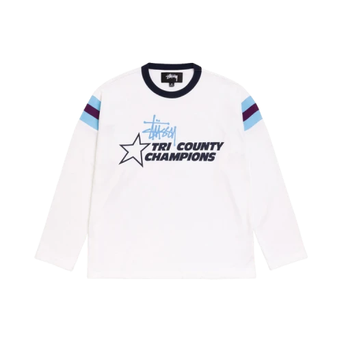 Stussy Ls Ringer Tee 'White'