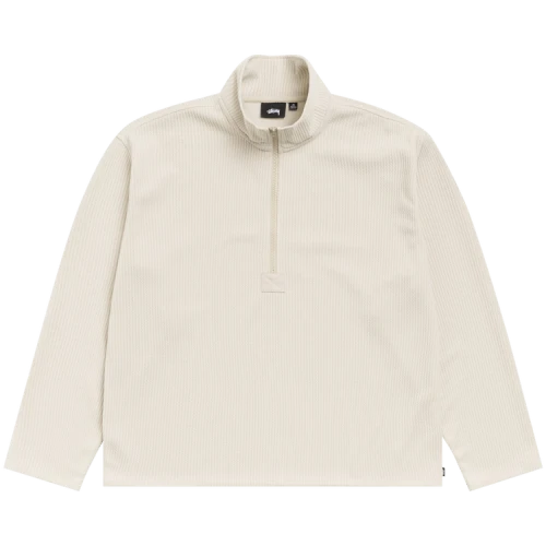 Stussy Half Zip Thermal Mock Neck 'Sand'