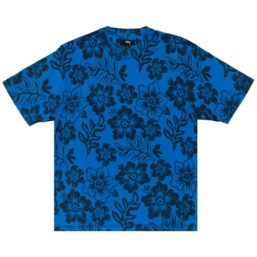 Stussy Lazy Floral Tee 'Sport Blue'
