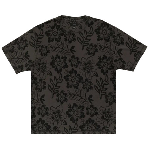 Stussy Lazy Floral Tee 'Vintage Black'